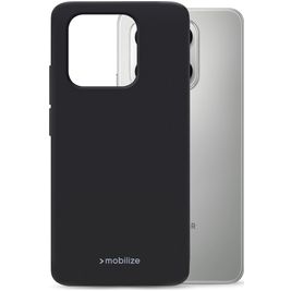 Mobilize Rubber Gelly Honor 400 Smart Hülle Flexibles TPU Backcover - Schwarz