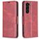 Mobigear Excellent Samsung Galaxy S25 Plus Hülle Klapphülle Geldbörse - Rot