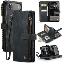 CaseMe C30 iPhone Air Hülle Klapphülle Geldbörse - Schwarz
