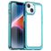 Mobigear Crystal iPhone 15 Hülle Hardcase Backcover - Transparent / Türkis