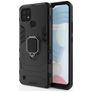 Mobigear Armor Ring Realme C21 Hülle Hardcase Backcover Stoßfest mit Ringhalter - Schwarz