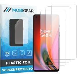 Mobigear OnePlus Nord 2 Displayschutz Schutzfolie - Hüllenfreundlich (3er Pack)