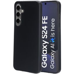 Mobiparts Classic Samsung Galaxy S24 FE Hülle Flexibles TPU Backcover - Schwarz