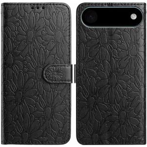 Mobigear Flowers iPhone Air Hülle Klapphülle Geldbörse - Schwarz