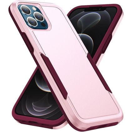Mobigear Heavy Armor iPhone 14 Pro Max Hülle Hardcase Backcover Stoßfest - Pink / Lila