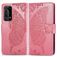 Mobigear Butterfly Huawei P40 Pro Hülle Klapphülle Geldbörse - Pink
