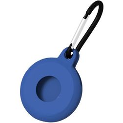 Mobigear Circle Key Apple AirTag Hülle Flexibles TPU Schlüsselanhänger - Dunkelblau