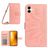 Mobigear Sunflower Samsung Galaxy A05 Hülle Klapphülle Geldbörse - Pink