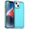 Mobigear Crystal iPhone 15 Plus Hülle Flexibles TPU Backcover - Blau