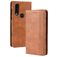 Mobigear Sensation Motorola One Action Klapphülle Portemonnaie - Cognac