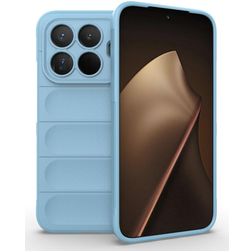 Mobigear Bumpy Xiaomi 15T Pro Hülle Flexibles TPU Backcover - Blau