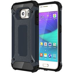 Mobigear Outdoor Samsung Galaxy S6 Hülle Hardcase Backcover Stoßfest - Dunkelblau