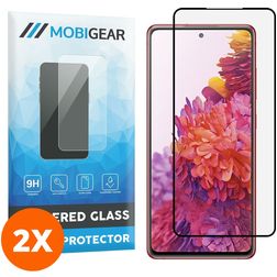 Mobigear Curved Samsung Galaxy S20 FE Panzerglas Gehärtetes Glas Displayschutz - Hüllenfreundlich - Schwarz (2er Pack)