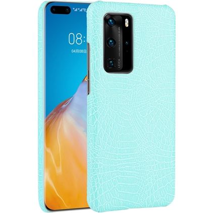 Mobigear Croco Huawei P40 Pro Hülle Hardcase Backcover - Türkis