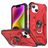 Mobigear Armor Ring iPhone 14 Plus Hülle Hardcase Backcover Stoßfest mit Ringhalter - Rot
