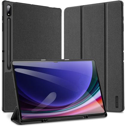 Mobigear Domo Samsung Galaxy Tab S10 Ultra Hülle Klapphülle + Stifthalter - Schwarz