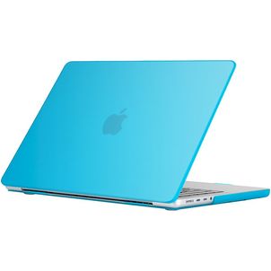 Mobigear Glossy MacBook Pro 14 Zoll (2021-2026) Hardcase Hülle MacBook Case - Blau - Model A2442 / A2779 / A2918 / A2992 / A3401 / A3112 / A3434 / A3427 / A3426