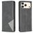 Mobigear Rhombus Slim iPhone 17 Pro Max Hülle Klapphülle - Schwarz