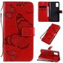 Mobigear Butterfly Samsung Galaxy A41 Hülle Klapphülle Geldbörse - Rot