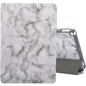 Mobigear Tri-Fold Marble iPad 7 (2019) Hülle Klapphülle + Stifthalter - Grau