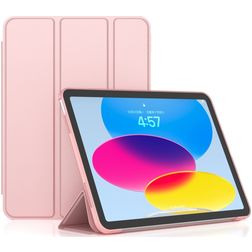 Mobigear Tri-Fold Gel iPad 10 (2022) Hülle TPU,Kunstleder Klapphülle - Pink