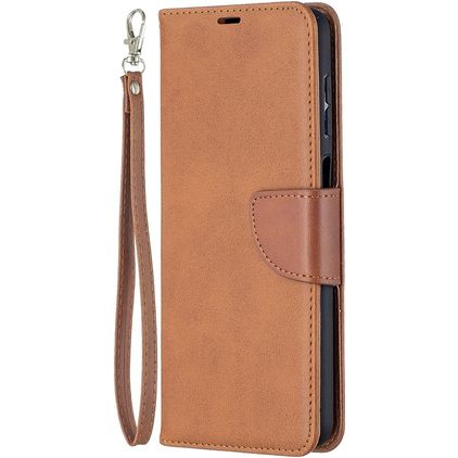 Mobigear Excellent Samsung Galaxy A12 Klapphülle Portemonnaie - Braun