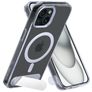 Mobiparts Hardcover Transparent iPhone 13 MagSafe Hardcase Backcover mit Ständer - Transparent
