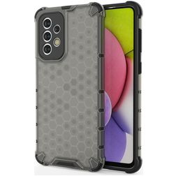 Mobigear Honeycomb Samsung Galaxy A33 Hardcase Backcover Shockproof - Schwarz