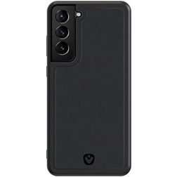Valenta Snap Samsung Galaxy S21 Plus Hülle Echtes Leder Backcover - Schwarz