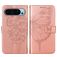 Mobigear Butterfly Google Pixel 9 Klapphülle Portemonnaie - Roségold