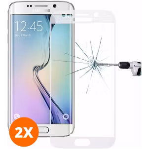 Mobigear Premium Samsung Galaxy S6 Edge Plus Panzerglas Gehärtetes Glas Displayschutz - Hüllenfreundlich (2er Pack)