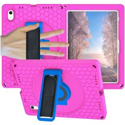 Mobigear Ruggedized iPad 11 (2025) Hülle EVA Schaum Backcover + Ständer - Pink