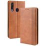 Mobigear Sensation Wiko View 3 Pro Hülle Klapphülle Geldbörse - Cognac