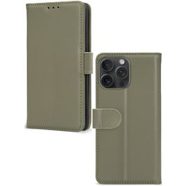 Mobilize Premium Gelly Wallet iPhone 15 Pro Max Hülle Klapphülle Geldbörse - Grün