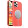 Mobigear Rubber Touch iPhone 12 Silikon MagSafe Hülle Backcover - Orange