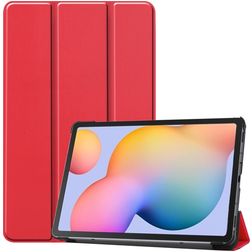 Mobigear Tri-Fold Samsung Galaxy Tab S6 Lite Klapphülle - Rot