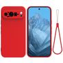 Mobigear Colors Google Pixel 9 Pro XL Hülle Flexibles TPU Backcover - Rot