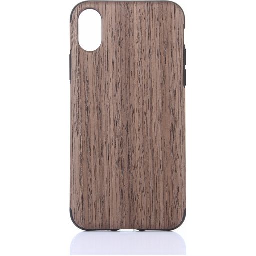 Mobigear Nature iPhone XS Max Hülle Flexibles TPU Backcover - Rosewood