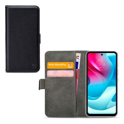 Mobilize Classic Gelly Wallet Motorola Moto G60 Hülle Klapphülle Geldbörse - Schwarz
