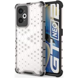 Mobigear Honeycomb Realme GT2 Hülle Hardcase Backcover Stoßfest - Weiß