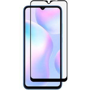 Mobigear Premium Xiaomi Redmi 9A Panzerglas Gehärtetes Glas Displayschutz - Hüllenfreundlich - Schwarz
