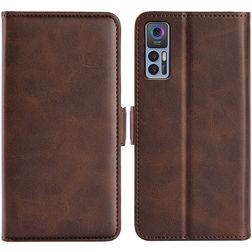 Mobigear Slim Magnet TCL 30 Plus Hülle Klapphülle Geldbörse - Braun