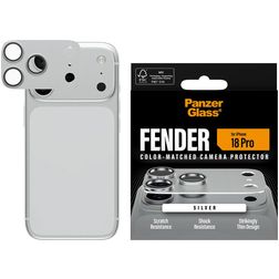PanzerGlass FENDER iPhone 18 Pro Aluminium Kameraschutz - Hüllenfreundlich - Silber