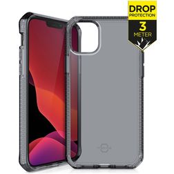 ITSkins SpectrumClear iPhone 12 Mini Hülle Flexibles TPU Backcover Stoßfest - Smoke