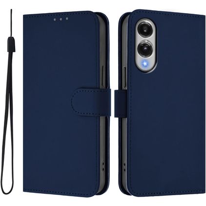 Mobigear Urban Wallet Samsung Galaxy S25 Edge Hülle Klapphülle Geldbörse - Marineblau