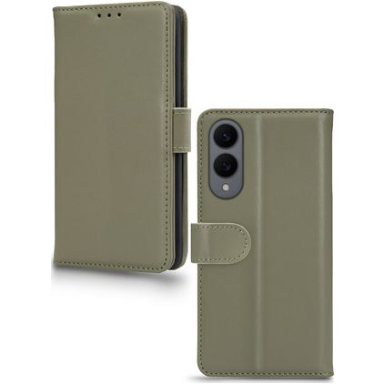 Mobilize Premium Gelly Samsung Galaxy S25 Edge Hülle Klapphülle Geldbörse - Grün
