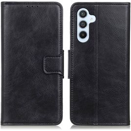 Mobigear Classy Samsung Galaxy A54 Hülle Klapphülle Geldbörse - Schwarz