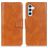 Mobigear Classy Samsung Galaxy A54 Hülle Klapphülle Geldbörse - Cognac