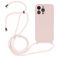 Mobigear Lanyard iPhone 14 Pro Silikon Handykette - Sand Pink