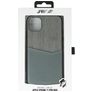 Valenta Card Slot iPhone 11 Pro Max Hülle Echtes Leder Backcover mit Kartenhalter - Grau